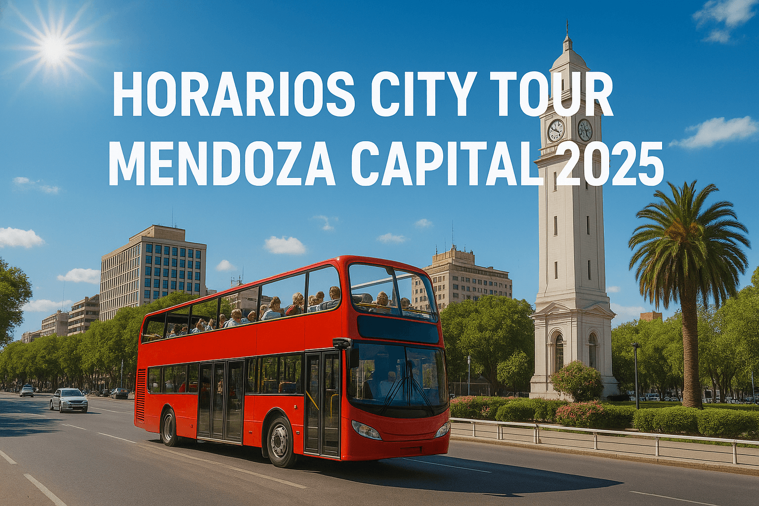 Horarios CITY TOUR Mendoza Capital 2026