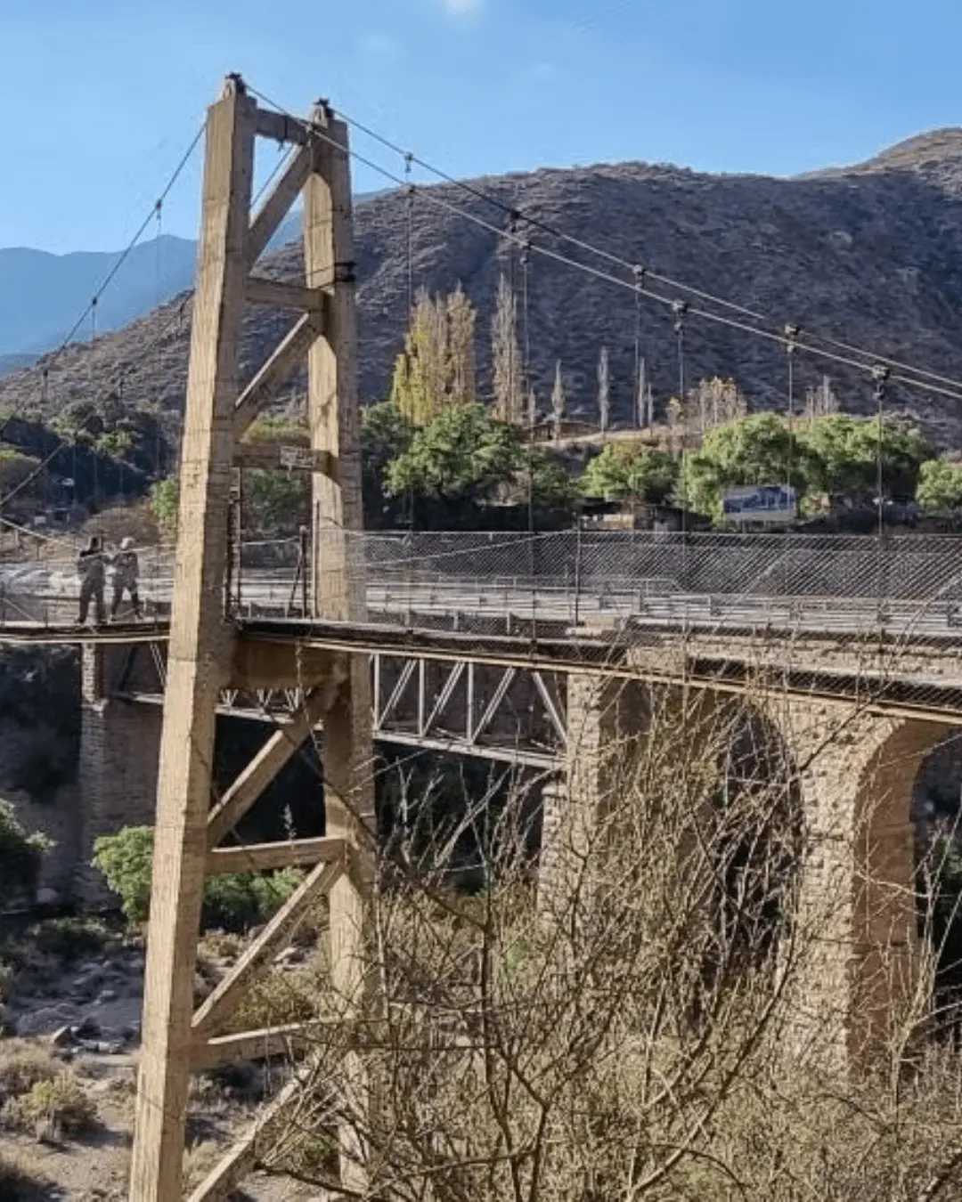 montañas de Cacheuta en Mendoza