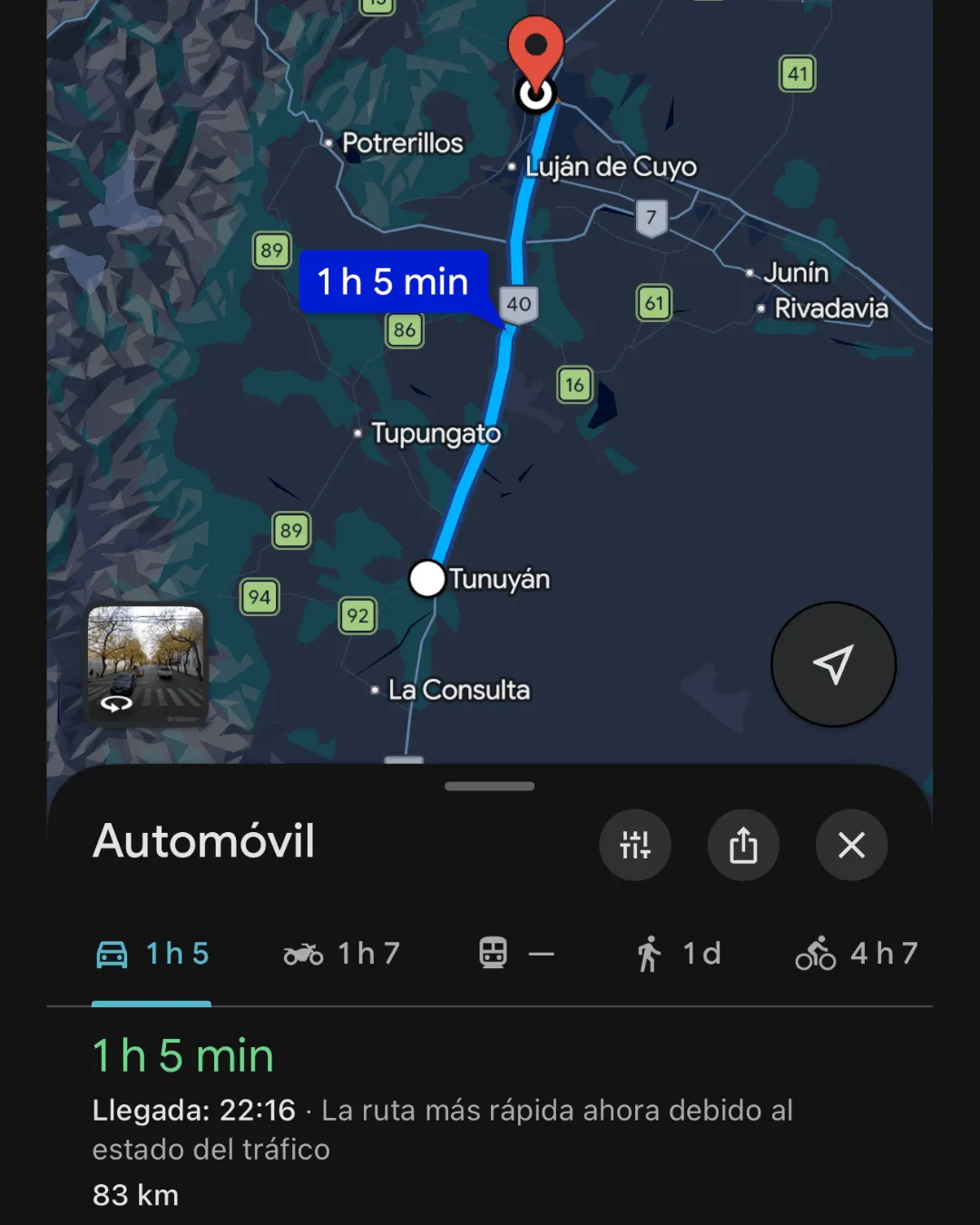 Valle de Uco Mapa, Mendoza
