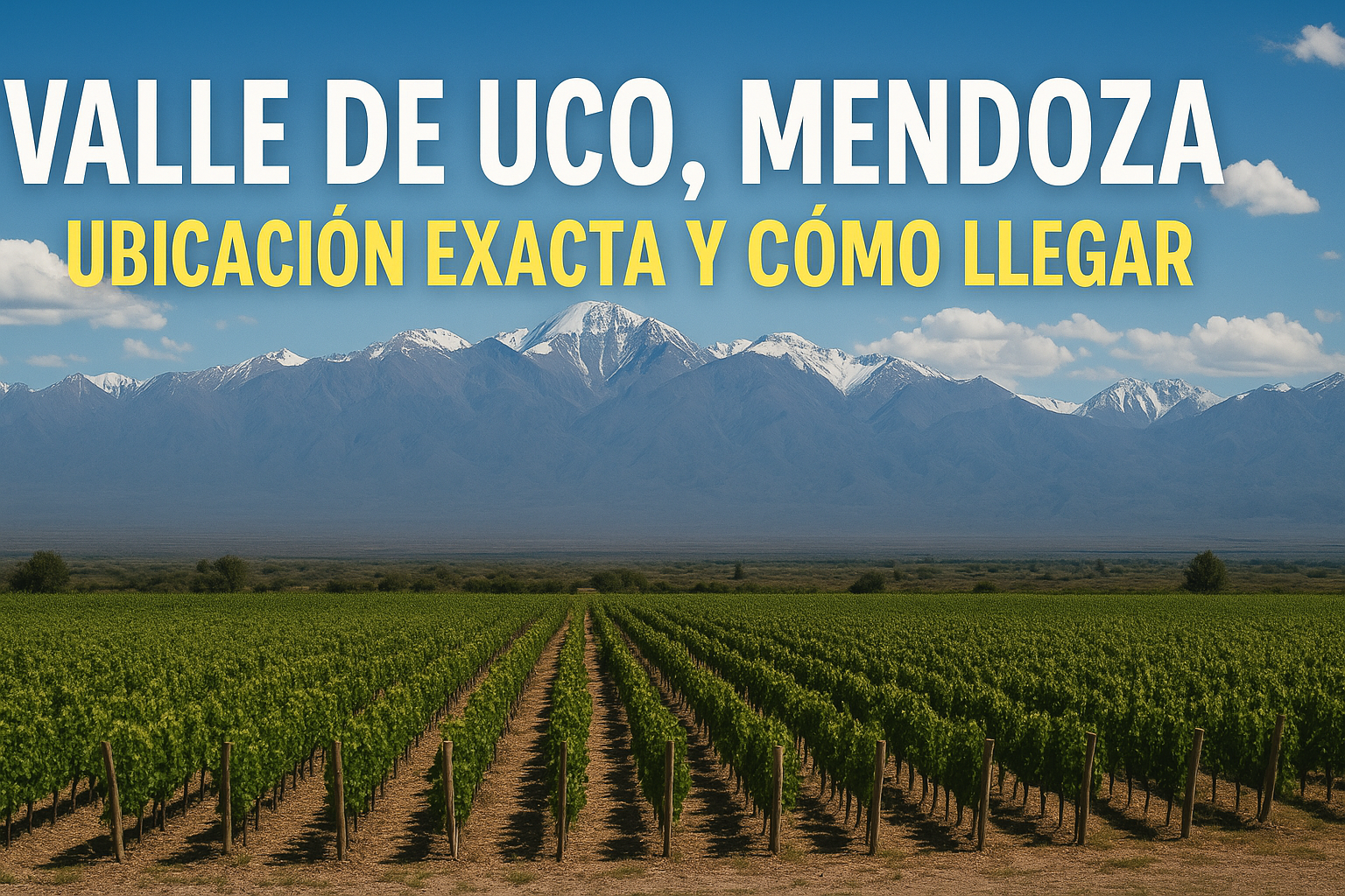 Valle de Uco Mapa: ubicación exacta y cómo llegar