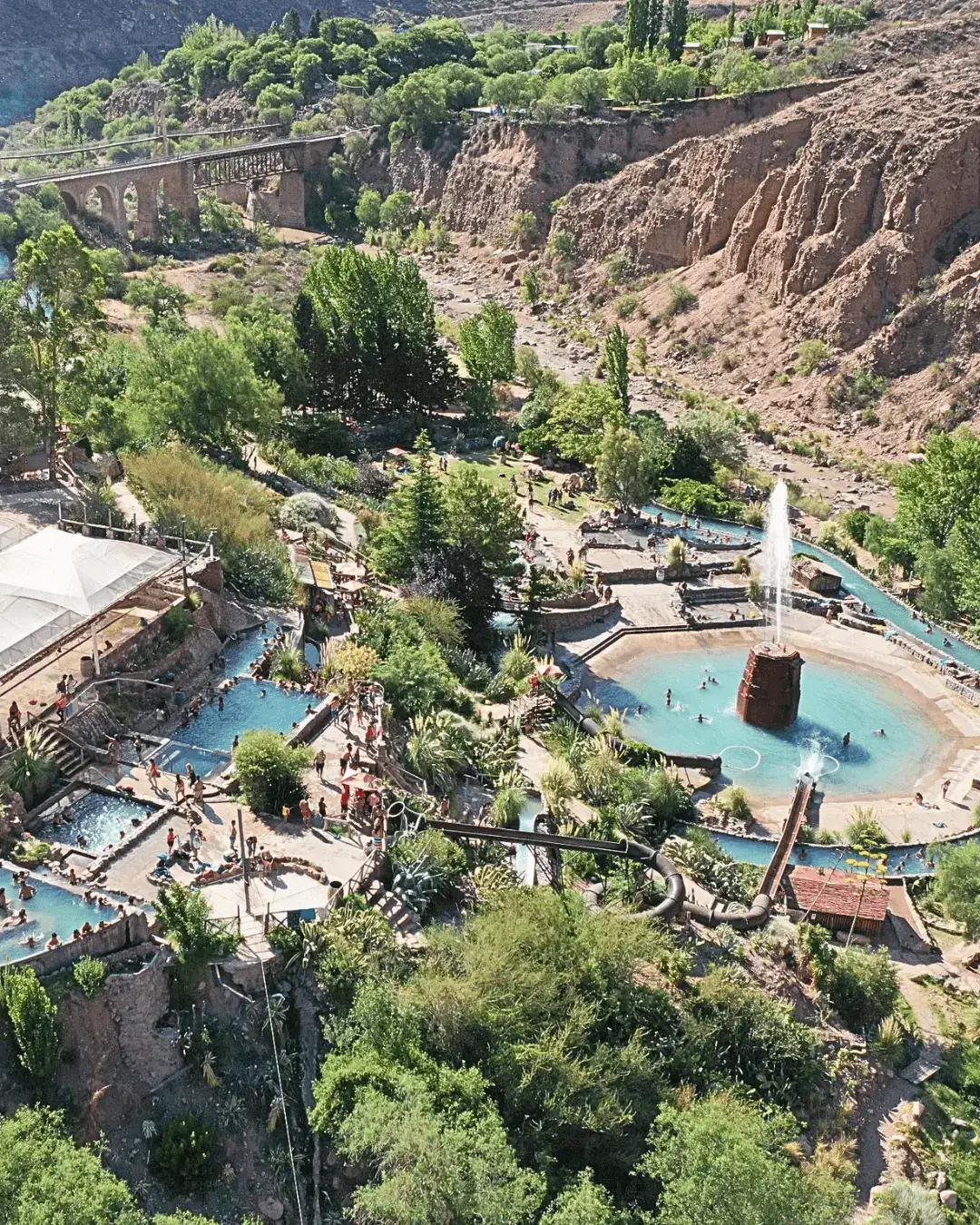 Parque Termal de Cacheuta en Mendoza