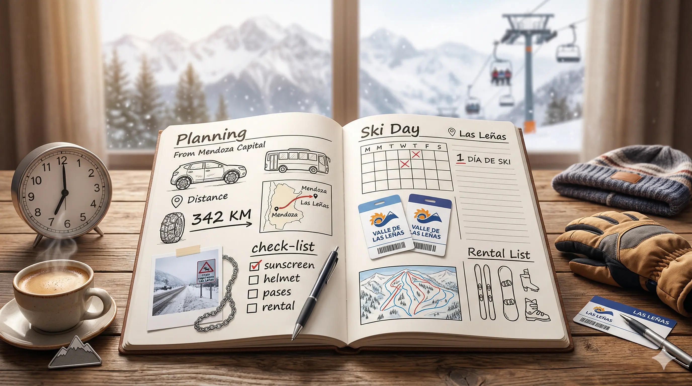Cómo PLANIFICAR un SKI DAY en Las Leñas desde Mendoza Capital